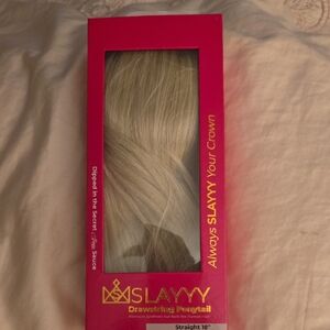 Blonde Drawstring Ponytail